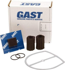 Gast - 9 Piece Air Compressor Repair Kit - For Use with Gast 0323/0523 Oil-Less "Q" Models with Internal Filtration - Industrial Tool & Supply
