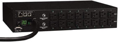 Tripp-Lite - 16 Outlets, 120 VAC30 Amps, 12' Cord, Power Outlet Strip - Rack Mount, 5-15/20R NEMA Configuration, 19" Strip - Industrial Tool & Supply