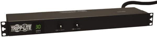 Tripp-Lite - 12 Outlets, 120 VAC30 Amps, 15' Cord, Power Outlet Strip - Rack Mount, 5-15/20R NEMA Configuration, 19" Strip - Industrial Tool & Supply