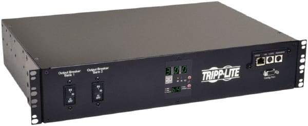 Tripp-Lite - 19 Outlets, 208 Volts, 30 Amps, 12' Cord, Power Outlet Strip - Rack Mount, 5-15/20R NEMA Configuration, 19" Strip - Industrial Tool & Supply
