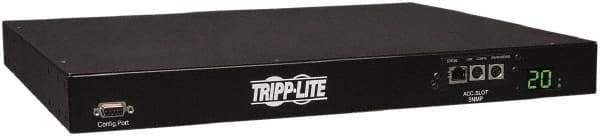 Tripp-Lite - 10 Outlets, 200/240 Volts, 20 Amps, 12' Cord, Power Outlet Strip - Rack Mount, 5-15/20R NEMA Configuration, 19" Strip - Industrial Tool & Supply