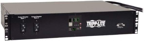 Tripp-Lite - 19 Outlets, 208 Volts, 30 Amps, 12' Cord, Power Outlet Strip - Rack Mount, 5-15/20R NEMA Configuration, 19" Strip - Industrial Tool & Supply