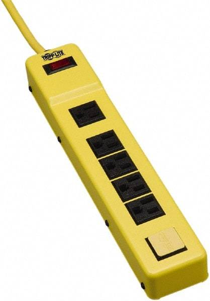 Tripp-Lite - 6 Outlets, 120 VAC15 Amps, 6' Cord, Power Outlet Strip - Keyhole, Tab Mount, 5-15 NEMA Configuration, 12.23" Strip - Industrial Tool & Supply