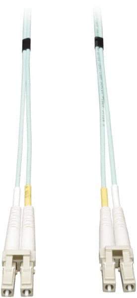 Tripp-Lite - 6' Long, LC/LC Head, Multimode Fiber Optic Cable - Aqua, Use with LAN - Industrial Tool & Supply