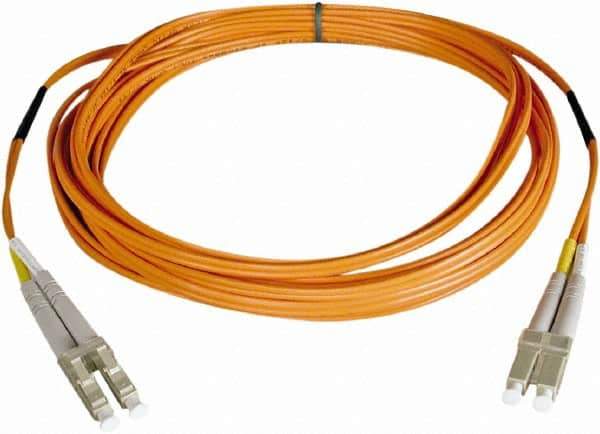 Tripp-Lite - 10' Long, LC/LC Head, Multimode Fiber Optic Cable - Aqua, Use with LAN - Industrial Tool & Supply