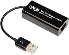 Tripp-Lite - Network Adapter - USB A Male Connector, Black, Use with 10/100Mbps Network - Industrial Tool & Supply