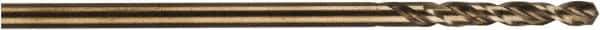 DeWALT - 5/32" 135° Cobalt Jobber Drill - Oxide/Gold Finish, Right Hand Cut, Spiral Flute, Straight Shank, 3-7/64" OAL, Pilot Point - Industrial Tool & Supply