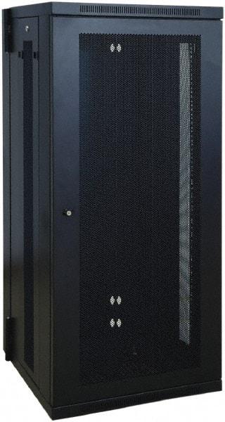 Tripp-Lite - 23.6" Overall Width x 26" Rack Height x 21.6" Overall Depth Data Cable Enclosure - 250 Lb Capacity, Black - Industrial Tool & Supply