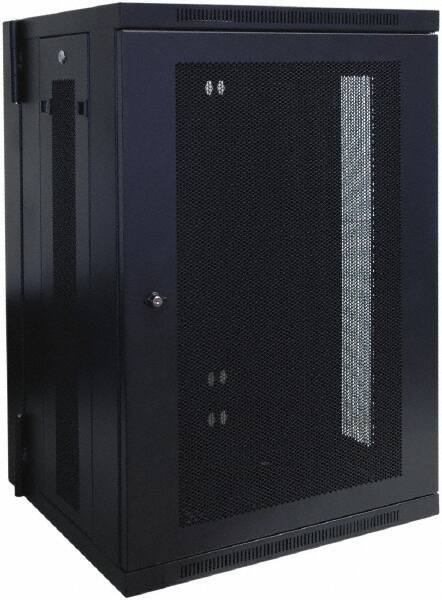 Tripp-Lite - 23.6" Overall Width x 18" Rack Height x 21.6" Overall Depth Data Cable Enclosure - 250 Lb Capacity, Black - Industrial Tool & Supply