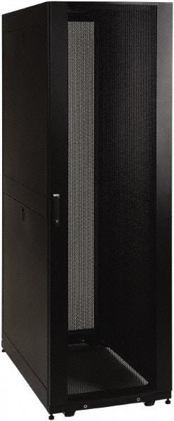 Tripp-Lite - 23.63" Overall Width x 42" Rack Height x 43" Overall Depth Data Cable Enclosure - 3,000 Lb Capacity, Black - Industrial Tool & Supply