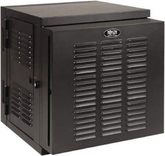 Tripp-Lite - 23.62" Overall Width x 12" Rack Height x 26.42" Overall Depth Data Cable Enclosure - 3,000 Lb Capacity, Black - Industrial Tool & Supply