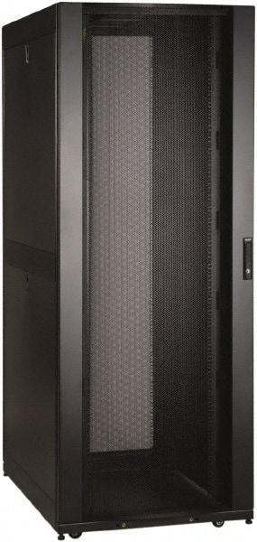 Tripp-Lite - 29.53" Overall Width x 42" Rack Height x 43" Overall Depth Data Cable Enclosure - 3,000 Lb Capacity, Black - Industrial Tool & Supply
