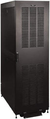 Tripp-Lite - 23.63" Overall Width x 42" Rack Height x 43" Overall Depth Data Cable Enclosure - 3,000 Lb Capacity, Black - Industrial Tool & Supply