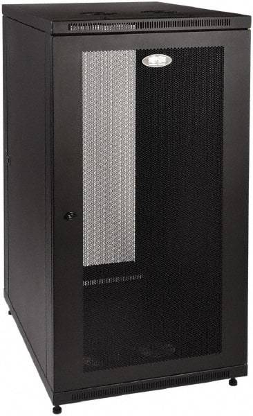 Tripp-Lite - 24.2" Overall Width x 24" Rack Height x 34.06" Overall Depth Data Cable Enclosure - 3,000 Lb Capacity, Black - Industrial Tool & Supply