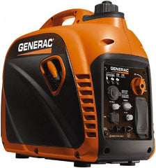 Generac Power - 7 hr Half Load Time, 1 kW, Pull Start, Gasoline Portable Power Generator - 1.2 Gal Tank, 19.7" Long x 11.4" Wide x 17.9" Deep, 80 cc Engine - Industrial Tool & Supply