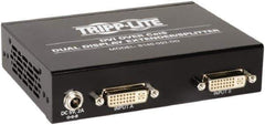 Tripp-Lite - Extender Splitter - RJ45 Connector, Black, Use with Cabling and Video Applications - Industrial Tool & Supply