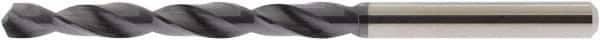 Accupro - #25 118° Solid Carbide Jobber Drill - AlTiN Finish, Right Hand Cut, Spiral Flute, Straight Shank, 75mm OAL - Industrial Tool & Supply