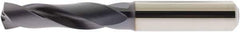 Accupro - 5.2mm 140° Spiral Flute Solid Carbide Screw Machine Drill Bit - AlTiN Finish, Right Hand Cut, 28mm Flute Length, 66mm OAL, Straight Shank, Through Coolant - Industrial Tool & Supply