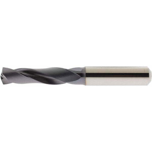 Accupro - 12mm 140° Spiral Flute Solid Carbide Screw Machine Drill Bit - Industrial Tool & Supply