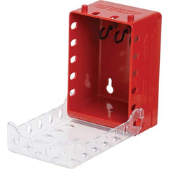 Brady - 1 2-Piece Kit 2.7" Deep x 4" Wide x 5.7" High Portable & Wall Mount Group Lockout Box - Industrial Tool & Supply