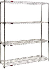 Eagle MHC - 4 Shelf Eagle MHC Wire Shelving - Starter Unit - 48" Wide x 24" Deep x 74" High, - Industrial Tool & Supply