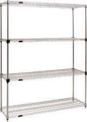 Eagle MHC - 4 Shelf Eagle MHC Wire Shelving - Starter Unit - 36" Wide x 24" Deep x 74" High, - Industrial Tool & Supply