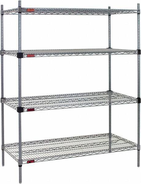 Eagle MHC - 4 Shelf Eagle MHC Wire Shelving - Starter Unit - 36" Wide x 18" Deep x 74" High, - Industrial Tool & Supply