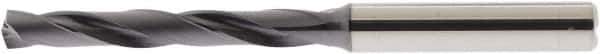 Accupro - 13/32" 140° Solid Carbide Jobber Drill - AlTiN Finish, Right Hand Cut, Spiral Flute, Straight Shank, 118mm OAL - Industrial Tool & Supply