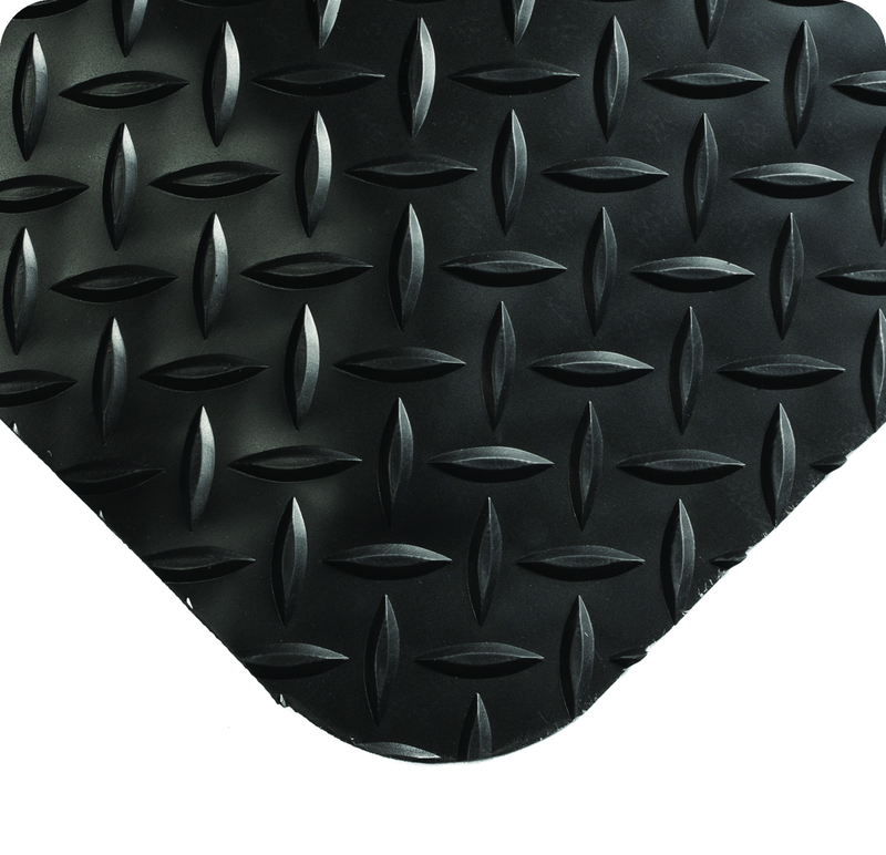 Diamond-Plate SpongeCote 4' x 75' Black Work Mat - Industrial Tool & Supply