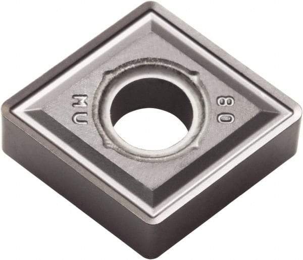 Kyocera - CNMG543 MU Grade PR015S Carbide Turning Insert - Megacoat Hard Finish, 80° Diamond, 5/8" Inscr Circle, 1/4" Thick, 3/64" Corner Radius - Industrial Tool & Supply