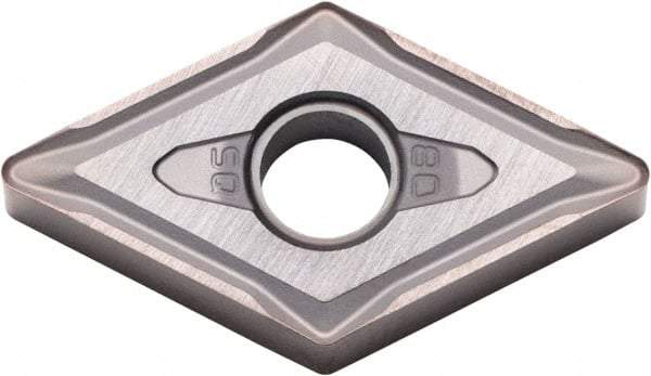 Kyocera - DNMG433 Grade PR015S Carbide Turning Insert - Megacoat Hard Finish, 55° Diamond, 1/2" Inscr Circle, 3/16" Thick, 3/64" Corner Radius - Industrial Tool & Supply