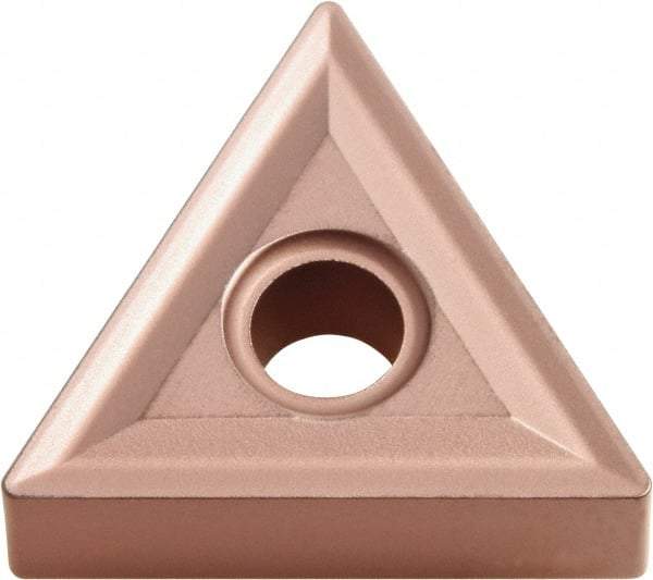 Kyocera - TNMG333 NONE Grade CA310 Carbide Turning Insert - TiCN/Al2O3 Finish, 60° Triangle, 3/8" Inscr Circle, 3/16" Thick, 3/64" Corner Radius - Industrial Tool & Supply