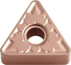 Kyocera - TNMG332 ZS Grade CA320 Carbide Turning Insert - TiCN/Al2O3 Finish, 60° Triangle, 3/8" Inscr Circle, 3/16" Thick, 1/32" Corner Radius - Industrial Tool & Supply
