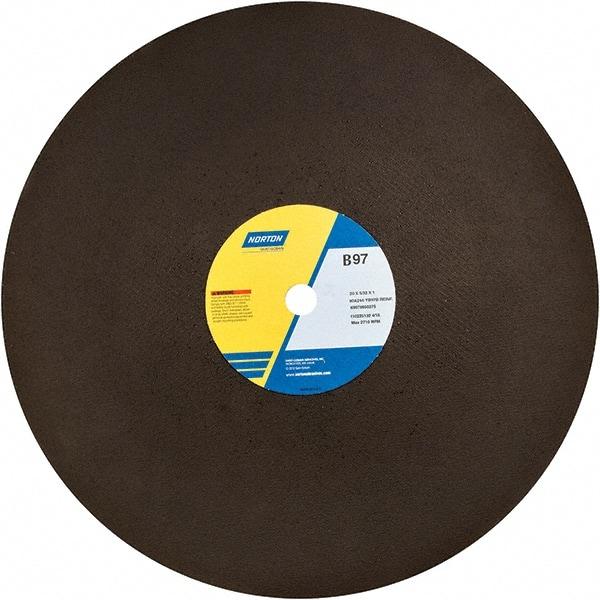 Norton - 20" Aluminum Oxide Cutoff Wheel - 5/32" Thick, 1" Arbor - Industrial Tool & Supply