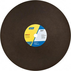 Norton - 20" Aluminum Oxide Cutoff Wheel - 5/32" Thick, 1" Arbor - Industrial Tool & Supply