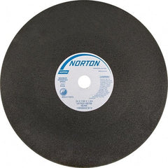 Norton - 24" Aluminum Oxide Cutoff Wheel - 7/32" Thick, 1-3/4" Arbor - Industrial Tool & Supply