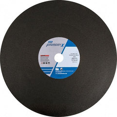 Norton - 24" Zirconia Alumina Cutoff Wheel - 7/32" Thick, 1-3/4" Arbor - Industrial Tool & Supply