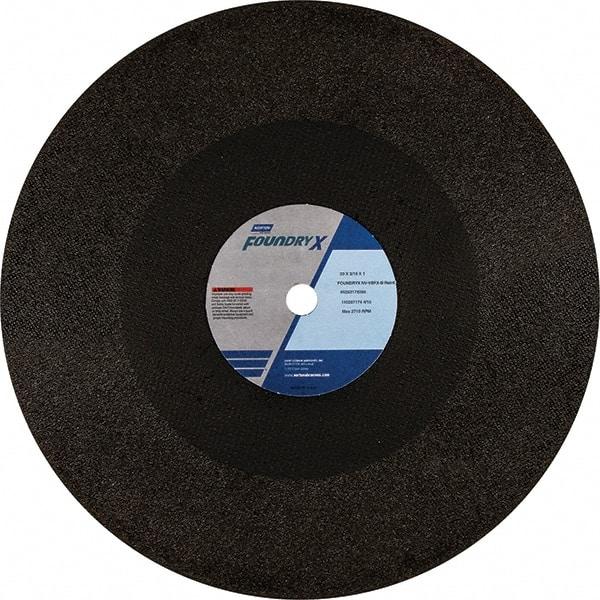 Norton - 20" Zirconia Alumina Cutoff Wheel - 3/16" Thick, 1" Arbor - Industrial Tool & Supply