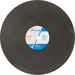 Norton - 20" Aluminum Oxide Cutoff Wheel - 5/32" Thick, 1" Arbor - Industrial Tool & Supply