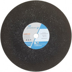 Norton - 16" Zirconia Alumina Cutoff Wheel - 5/32" Thick, 1" Arbor - Industrial Tool & Supply
