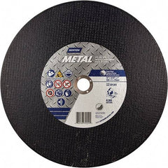 Norton - 14" Aluminum Oxide Cutoff Wheel - 7/64" Thick, 1" Arbor - Industrial Tool & Supply