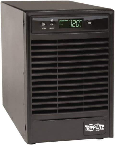 Tripp-Lite - 15 Amp, 1,000 VA, Tower Mount Online Backup Uninterruptible Power Supply - Backup 3.8 min with Full Load & 12 min with Half Load, 120 VAC Input & Output, 900 Watt Output, 1 Phases, 6 Outlets - Industrial Tool & Supply