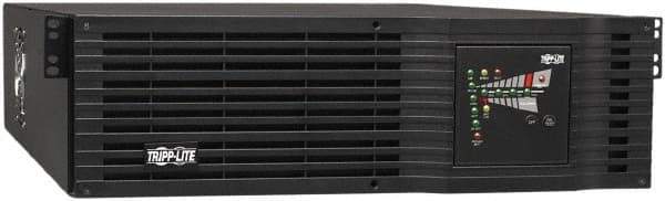 Tripp-Lite - 20 Amp, 3,000 VA, Tower & Rack Mount Online Backup Uninterruptible Power Supply - Backup 5 min with Full Load & 14.2 min with Half Load, 120 VAC Input & Output, 2,400 Watt Output, 1 Phases, 9 Outlets - Industrial Tool & Supply