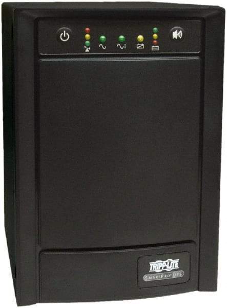 Tripp-Lite - 15 Amp, 1,500 VA, Tower Mount Line Interactive Backup Uninterruptible Power Supply - Backup 8 min with Full Load & 13 min with Half Load, 230 Volt Input & Output, 900 Watt Output, 1 Phases, 6 Outlets - Industrial Tool & Supply