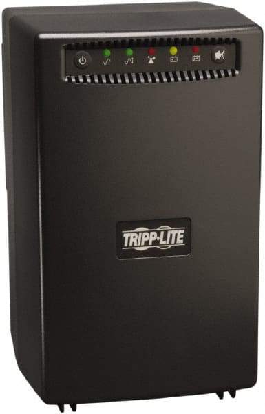 Tripp-Lite - 15 Amp, 1,500 VA, Tower Mount Line Interactive Backup Uninterruptible Power Supply - Backup 4 min with Full Load & 8-1/2 min with Half Load, 120 VAC Input & Output, 940 Watt Output, 1 Phases, 8 Outlets - Industrial Tool & Supply