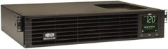 Tripp-Lite - 15 Amp, 1,000 VA, Tower & Rack Mount Line Interactive Backup Uninterruptible Power Supply - Backup 5.3 min with Full Load & 15 min with Half Load, 120 VAC Input & Output, 800 Watt Output, 1 Phases, 6 Outlets - Industrial Tool & Supply