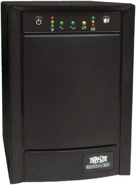Tripp-Lite - 15 Amp, 1,050 VA, Tower Mount Line Interactive Backup Uninterruptible Power Supply - Backup 7 min with Full Load & 19 min with Half Load, 120 VAC Input & Output, 650 Watt Output, 1 Phases, 6 Outlets - Industrial Tool & Supply