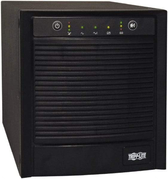 Tripp-Lite - 20 Amp, 3,000 VA, Tower Mount Line Interactive Backup Uninterruptible Power Supply - Backup 3-1/2 min with Full Load & 10 min with Half Load, 120 VAC Input & Output, 2,250 Watt Output, 1 Phases, 8 Outlets - Industrial Tool & Supply