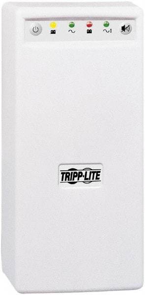 Tripp-Lite - 15 Amp, 350 VA, Tower Mount Line Interactive Backup Uninterruptible Power Supply - Backup 18 min with Full Load & 46 min with Half Load, 120 VAC Input & Output, 225 Watt Output, 1 Phases, 4 Outlets - Industrial Tool & Supply