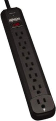 Tripp-Lite - 7 Outlets, 120 VAC15 Amps, 12' Cord, Power Outlet Strip - Floor, Keyhole Mount, 5-15 NEMA Configuration, 11.69" Strip - Industrial Tool & Supply
